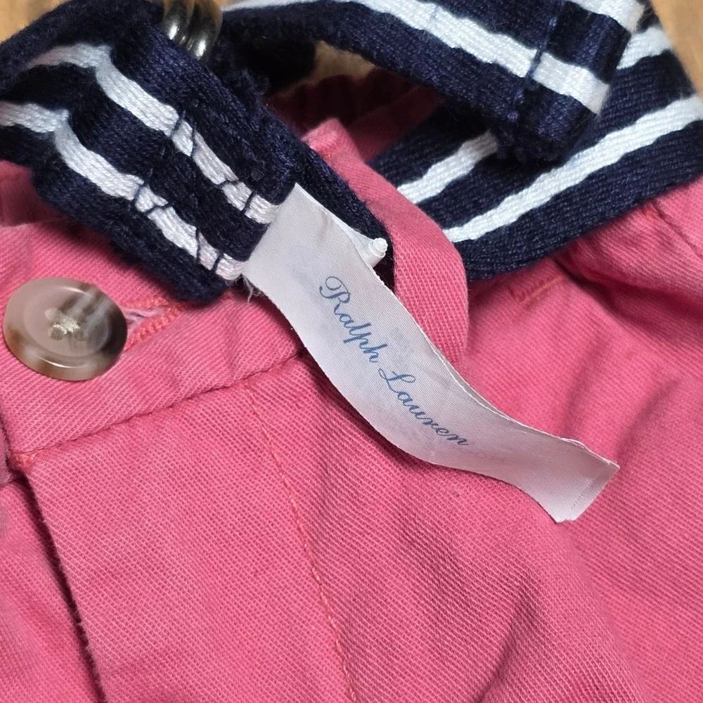Ralph Lauren Chino Belted Pants Kid's Size 18M‎ Pink